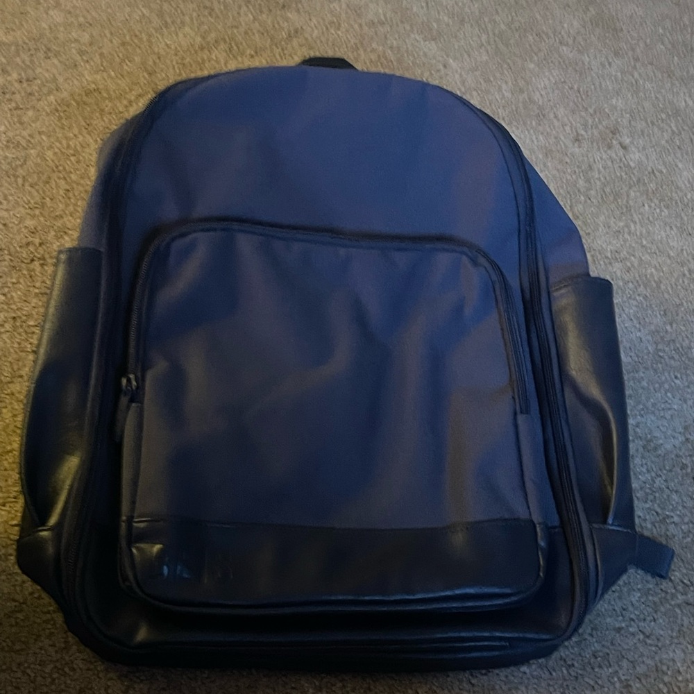 BEIS Navy Blue Backpack with Black Trim